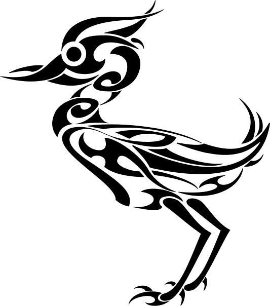 tribal bird tattoo. ird tattoo. Tribal bird