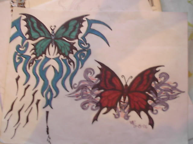 butterfly tattoos by ~midnight-shadow666 on deviantART