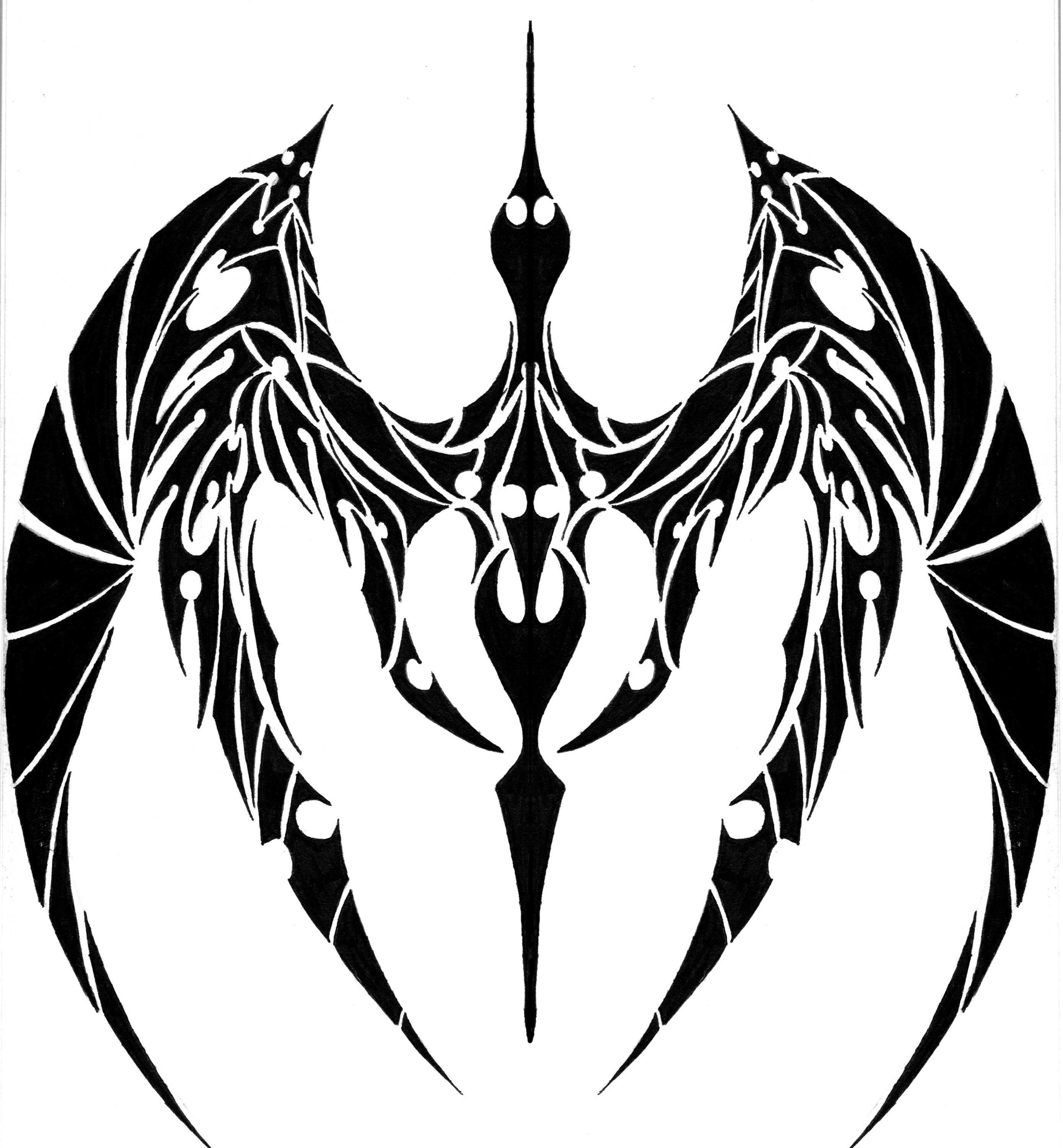 dragon tribal tattoo by