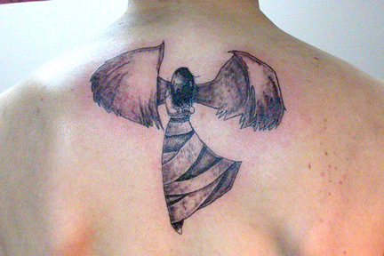 cross tattoos with wings on arm. Cross with Angel Wings