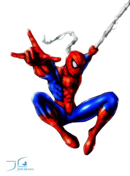 Swinging Spiderman by dukwax