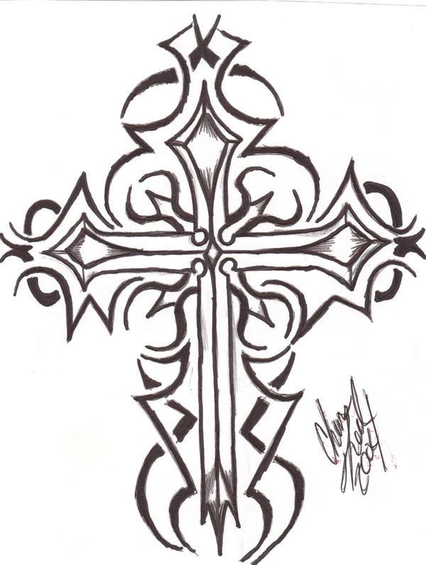 cross tattoos Tribal Cross