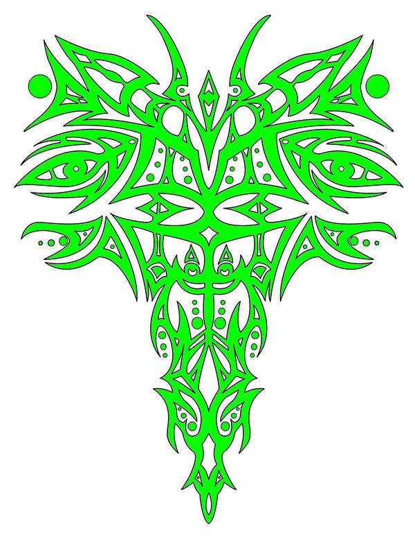 tribal alien tattoo