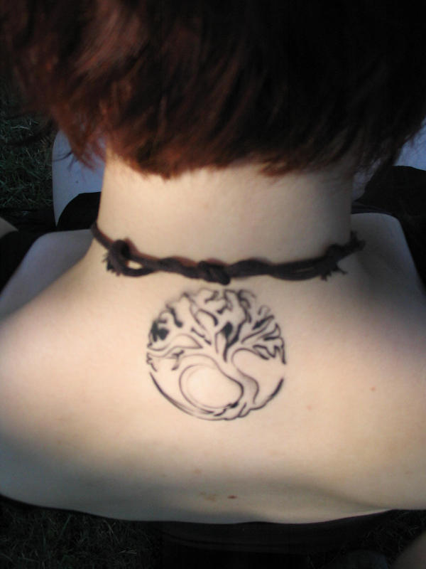 tree tattoos on back. tree tattoos