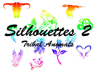 Silhouettes II Tribal Animal by corazonofmine on deviantART