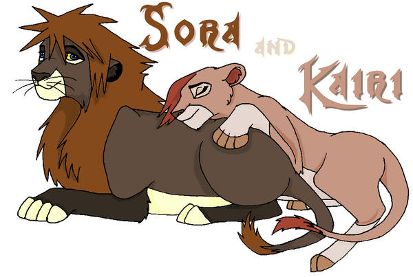Sora kairi lions by kairi54 - Lion Sora From Kingdom 