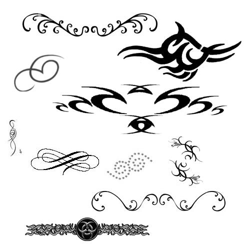Sample Pictures For Photoshop. Swirl Tattoo Sample Brushes