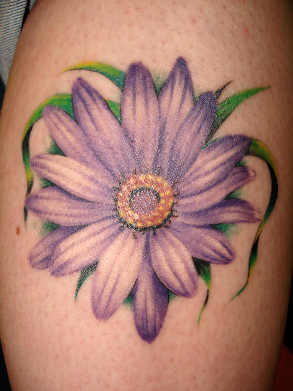 purple flower | Flower Tattoo
