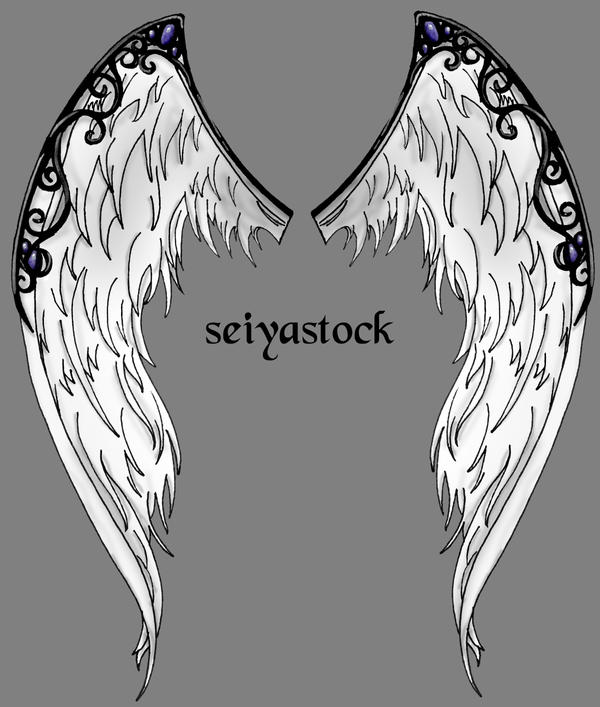 Ornate Angel Wings by seiyastock on deviantART