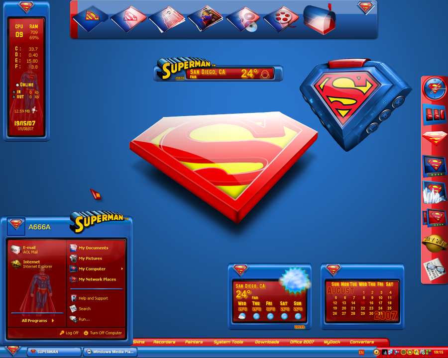 superman desktop wallpaper. Ultimate Superman Desktop by