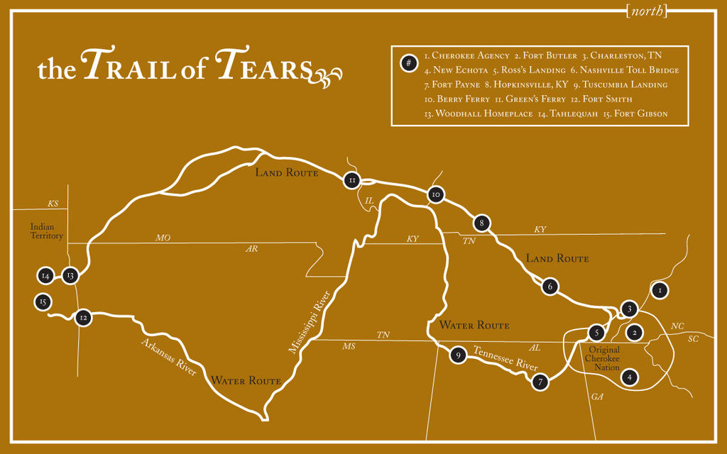 trail of tears map by unclone on DeviantArt