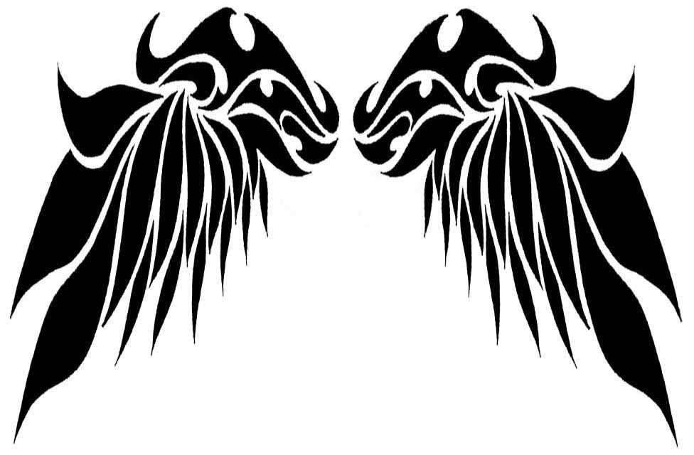 angel wings tattoos designs. celtic animal tattoos.