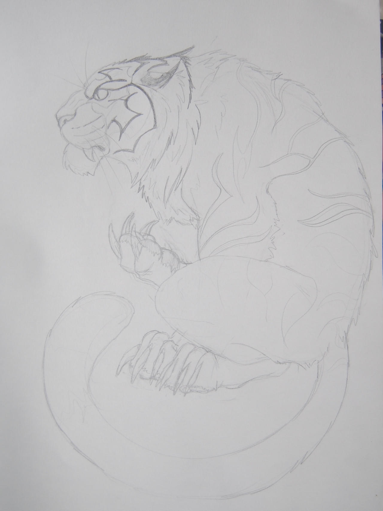 tiger tattoo design part 1 by