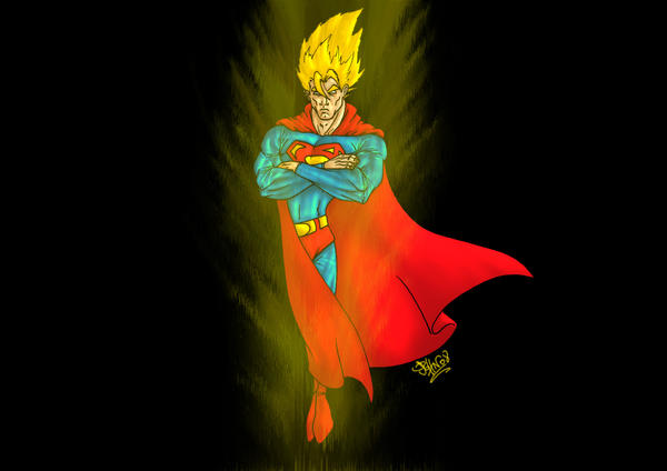 super saiyan man. super saiyan man by ~joe1983 on deviantART