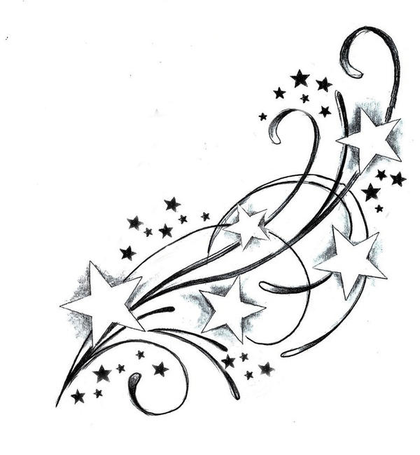 tattoo stars by DianiGonzalez on deviantART
