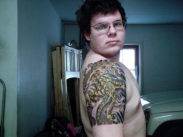 My Tiger Tattoo on my arm by Okayart on deviantART