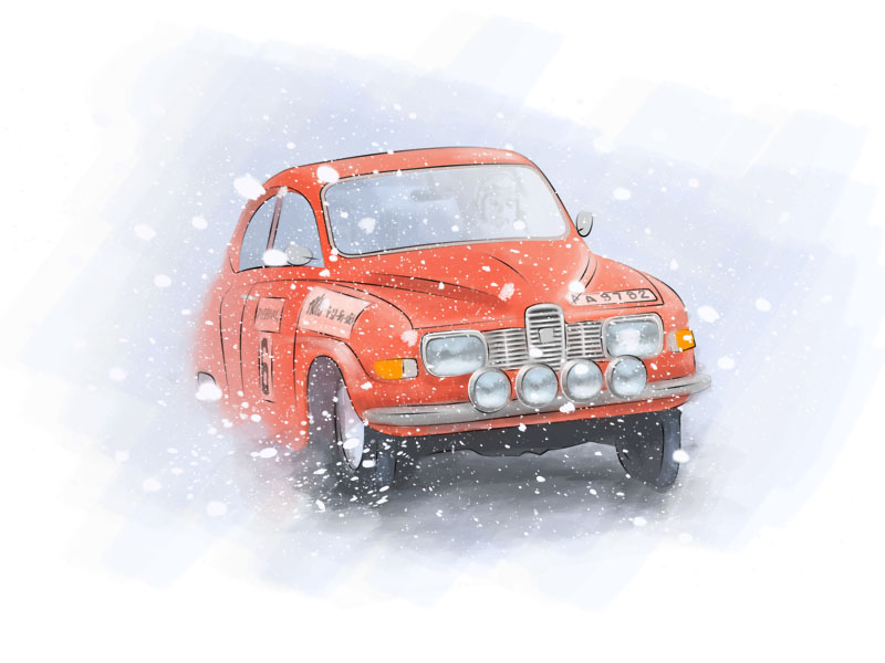 Saab Rally by ~Rover57 on deviantART