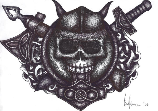 Viking Tattoo Sketch by ~Frostd3mon on deviantART