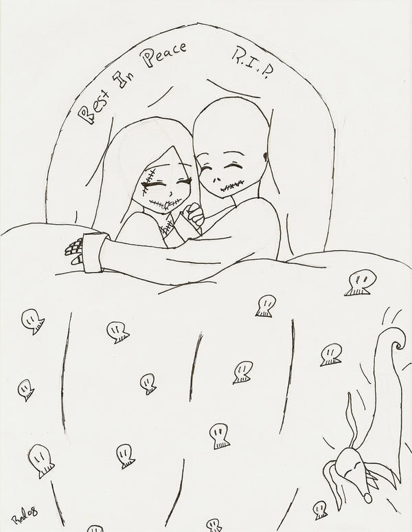 jack and sally coloring pages - photo #50