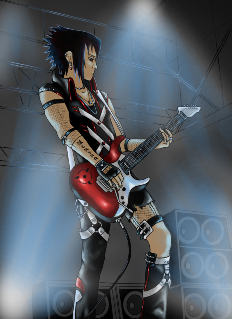 Rock_Star_Sasuke_by_SilvrRainFell