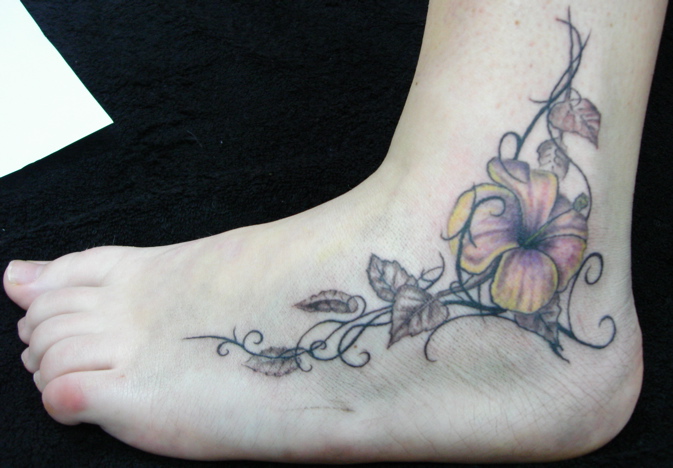 tribal flower - flower tattoo