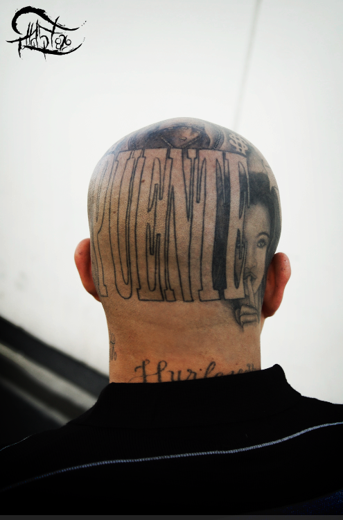 Gang Tattoo On Head by