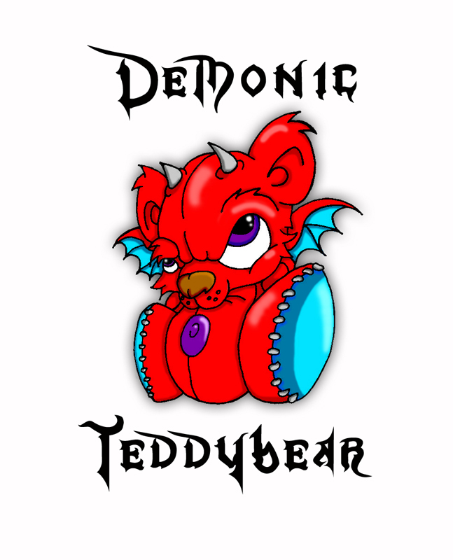 The Demonic Teddy - chest tattoo