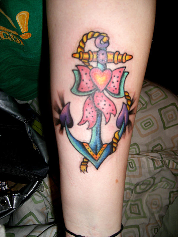 Anchor Hearts Bows Tattoo by spekey on deviantART