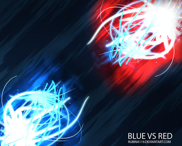 RED VS BLUE by rubina119 on deviantART