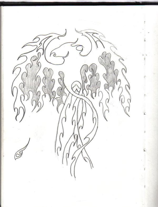 phoenix tattoo design part I by kennethfouche on deviantART