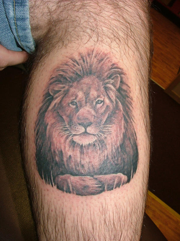 Tattoo Lion Portrait by