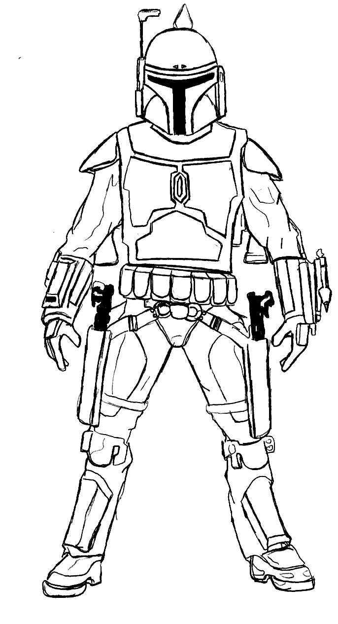 jango fett Colouring Pages