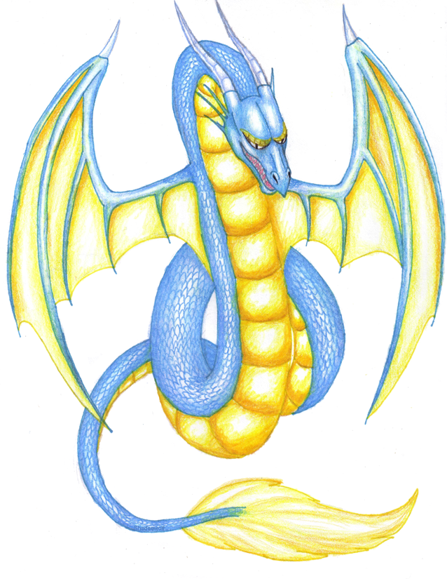 yellow dragon clipart - photo #38