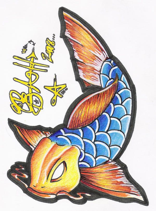 Koi Fish Colored by 8Eight8Ball8 on deviantART