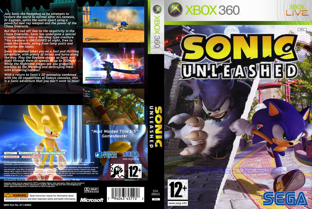 sonic unleashed wallpaper. Sonic Unleashed Custom Cover