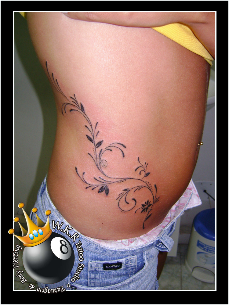 flower tribal - flower tattoo