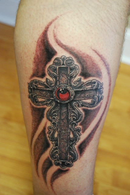 gothic cross tattoo. cross tattoo designs. Gothic