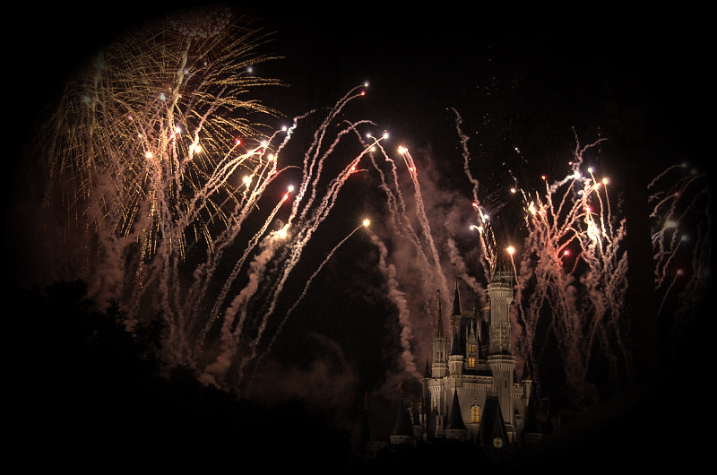 disney castle fireworks. Disney Castle Fireworks by ~givemelight on deviantART