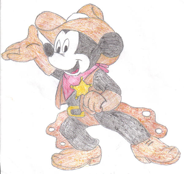mickey mouse cowboy clipart - photo #21