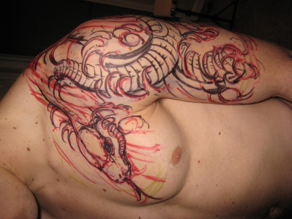 Sharpie of my snake tattoo by SEXYBEAST1687 on deviantART