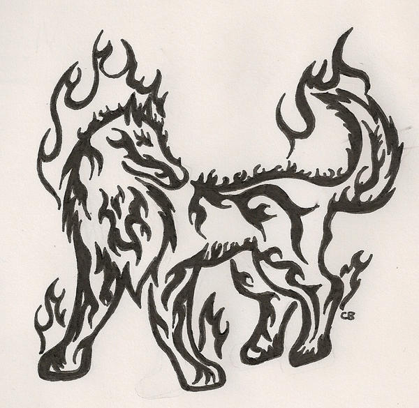 Tribal Wolf Tattoo by XxprepKillerxX on deviantART