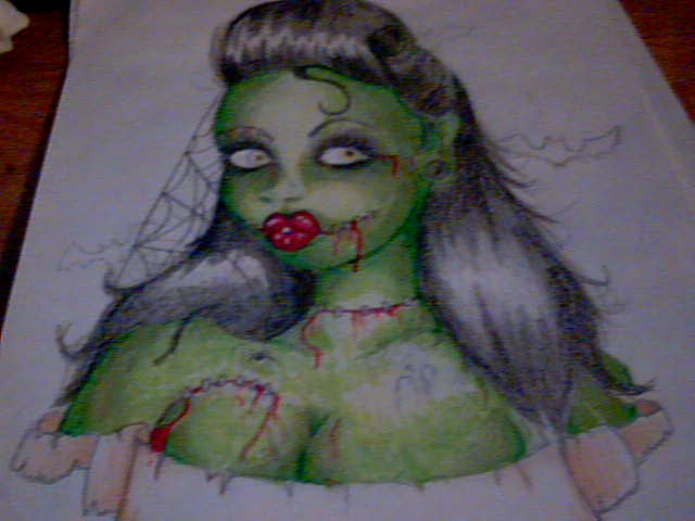 tattoo design for woman. tattoo design for woman. Zombie pin up