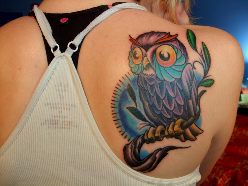 What a Hoot - shoulder tattoo