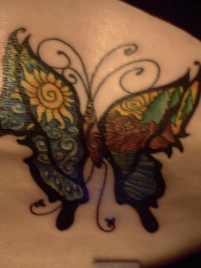 Butterfly Tattoos Color