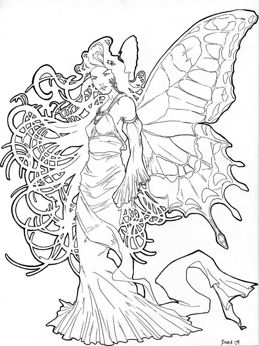 fairies art coloring pages - photo #41