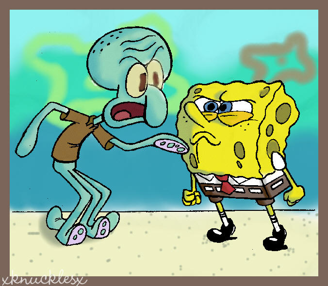 Download this Squidward And Spongebob Xknucklesx picture