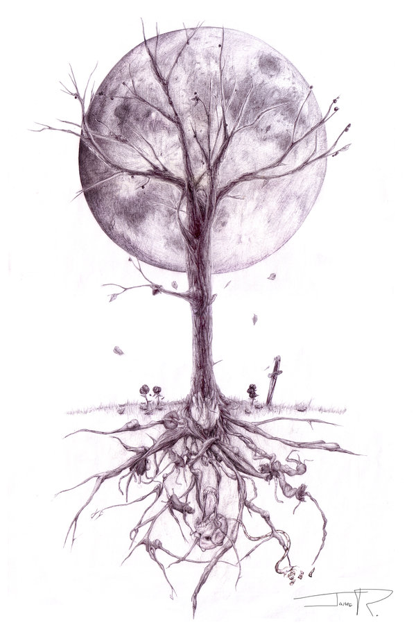 Dead Tree Tattoo by #the-surreal-arts on deviantART