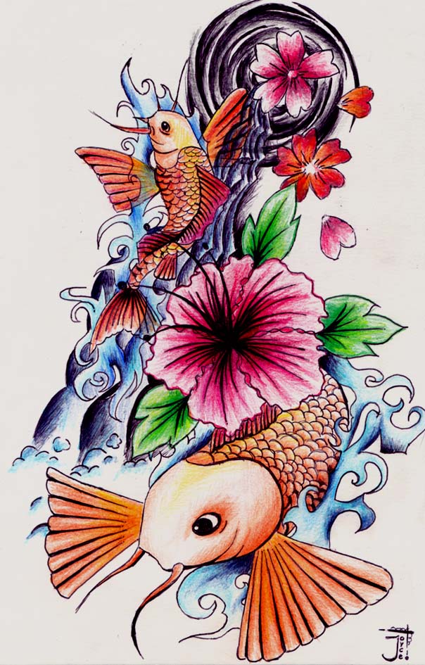 Japanese tattoo design by RubberBulletKisses on deviantART