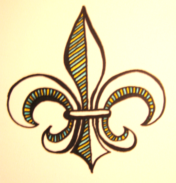 Fleur-de-Lis Tattoo Design by