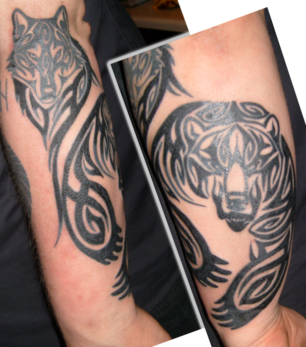 tribal bear tattoo. tribal tattoo. Tribal Bear And
